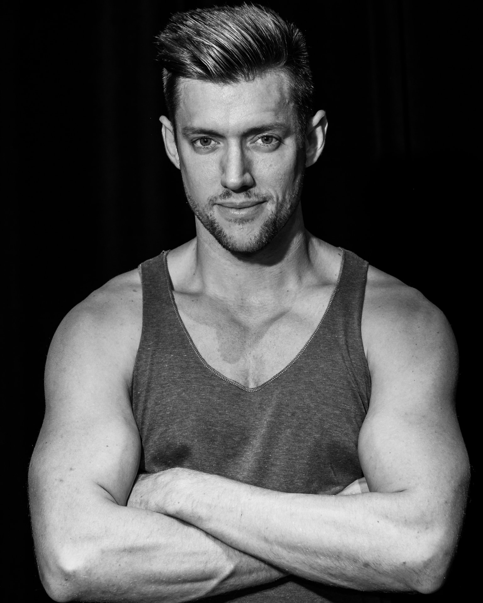 Jason Pook, Pilates instructor, in his studio